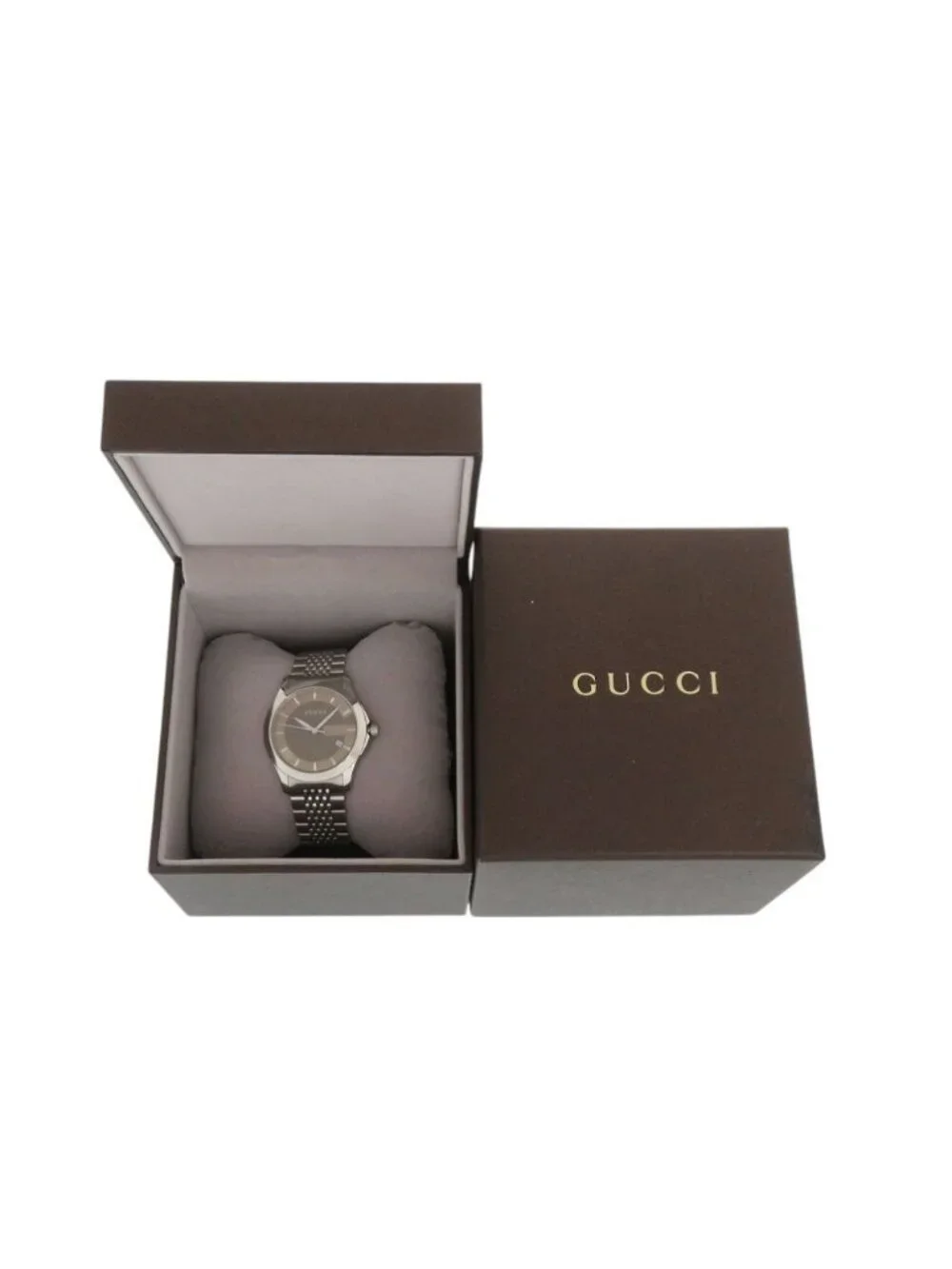 Gucci Timeless 126.4 SS Brown Quartz Watch